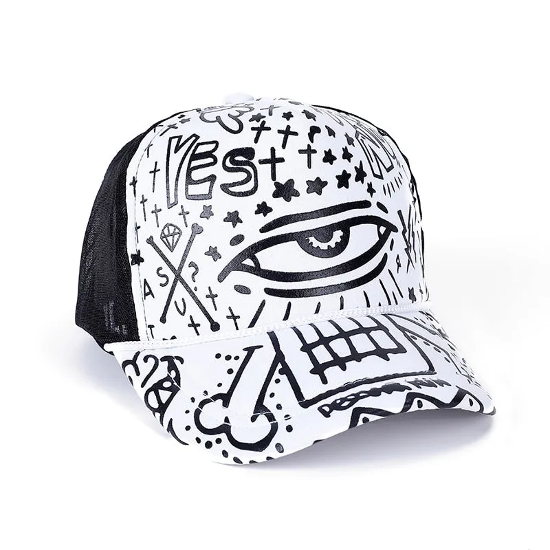 Summer Unisex Men Baseball Caps Women Breathable Mesh-Net Snapback Hats Casual Trucker Cap Adjustable