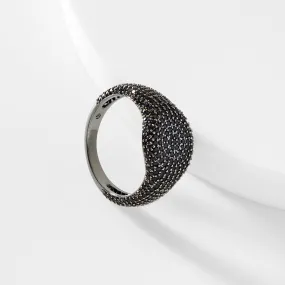 SUPERSTACK BLACK PAVE CZ SIGNET RING
