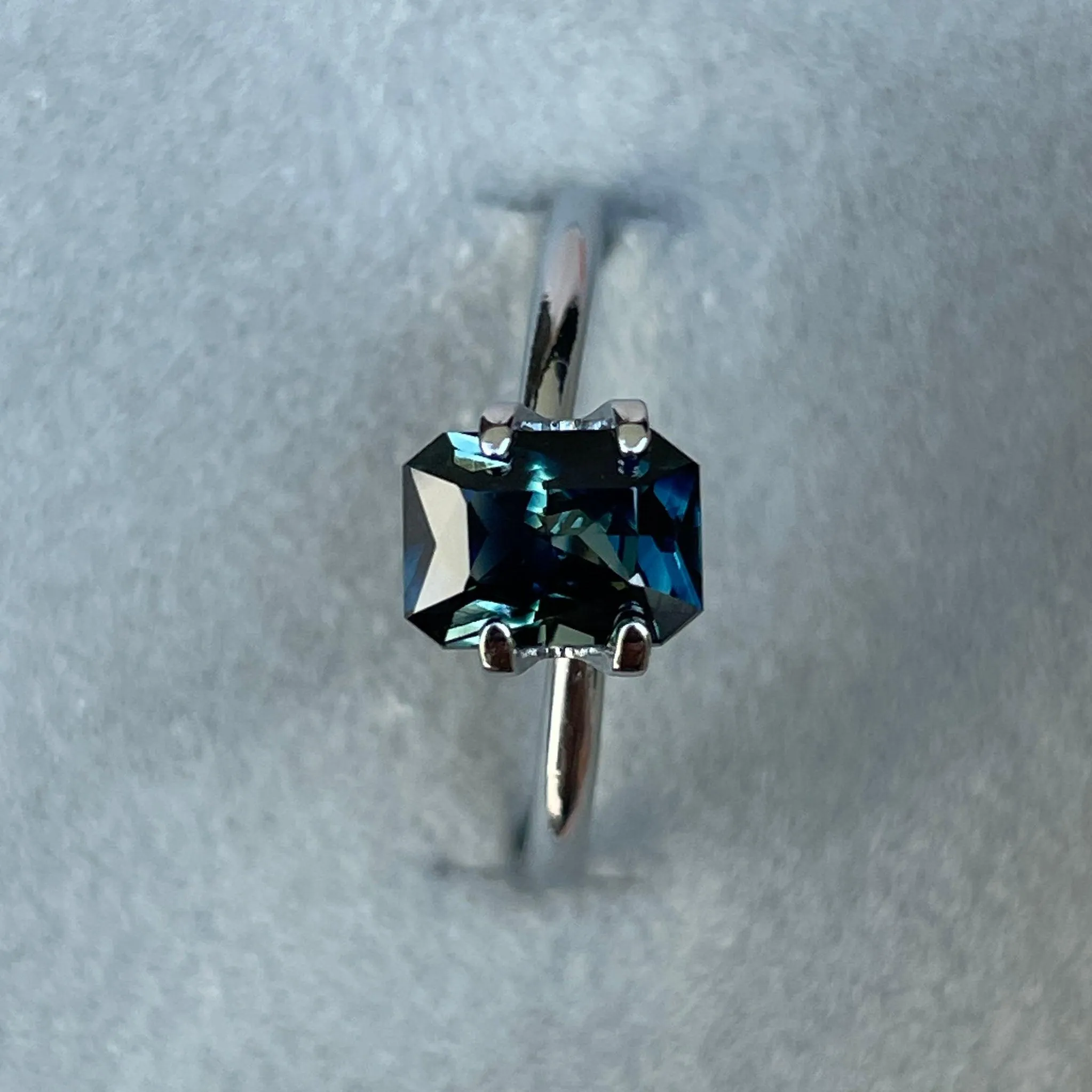 Teal Sapphire 1.50 Ct, Natural Teal Sapphire Ring, Teal Sapphire Engagement Ring, bespoke Ring, For Custom ring Loose gem.