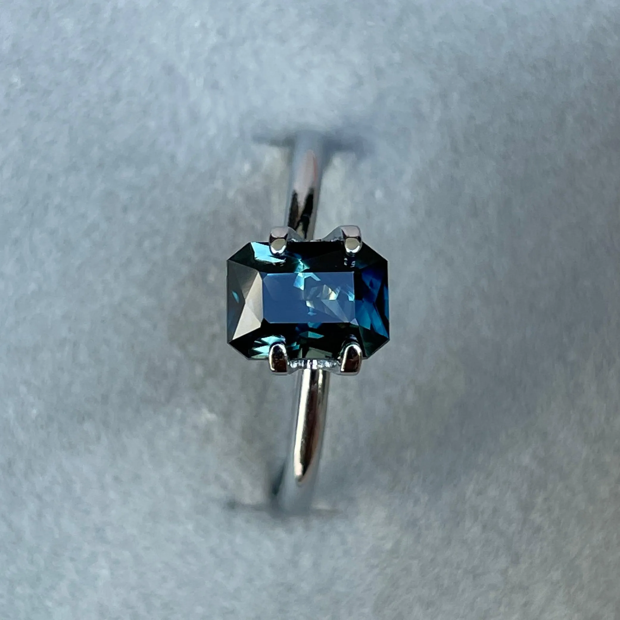 Teal Sapphire 1.50 Ct, Natural Teal Sapphire Ring, Teal Sapphire Engagement Ring, bespoke Ring, For Custom ring Loose gem.