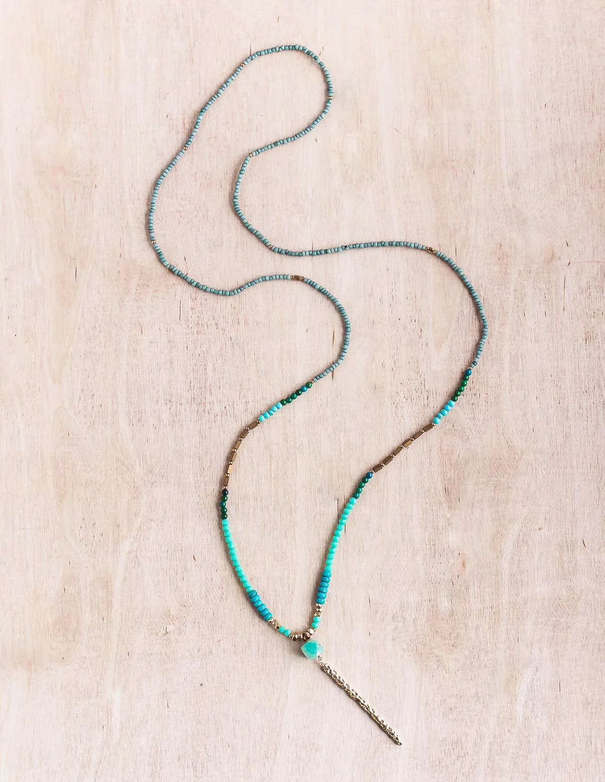 Thai Dainty Gold Bar Necklace