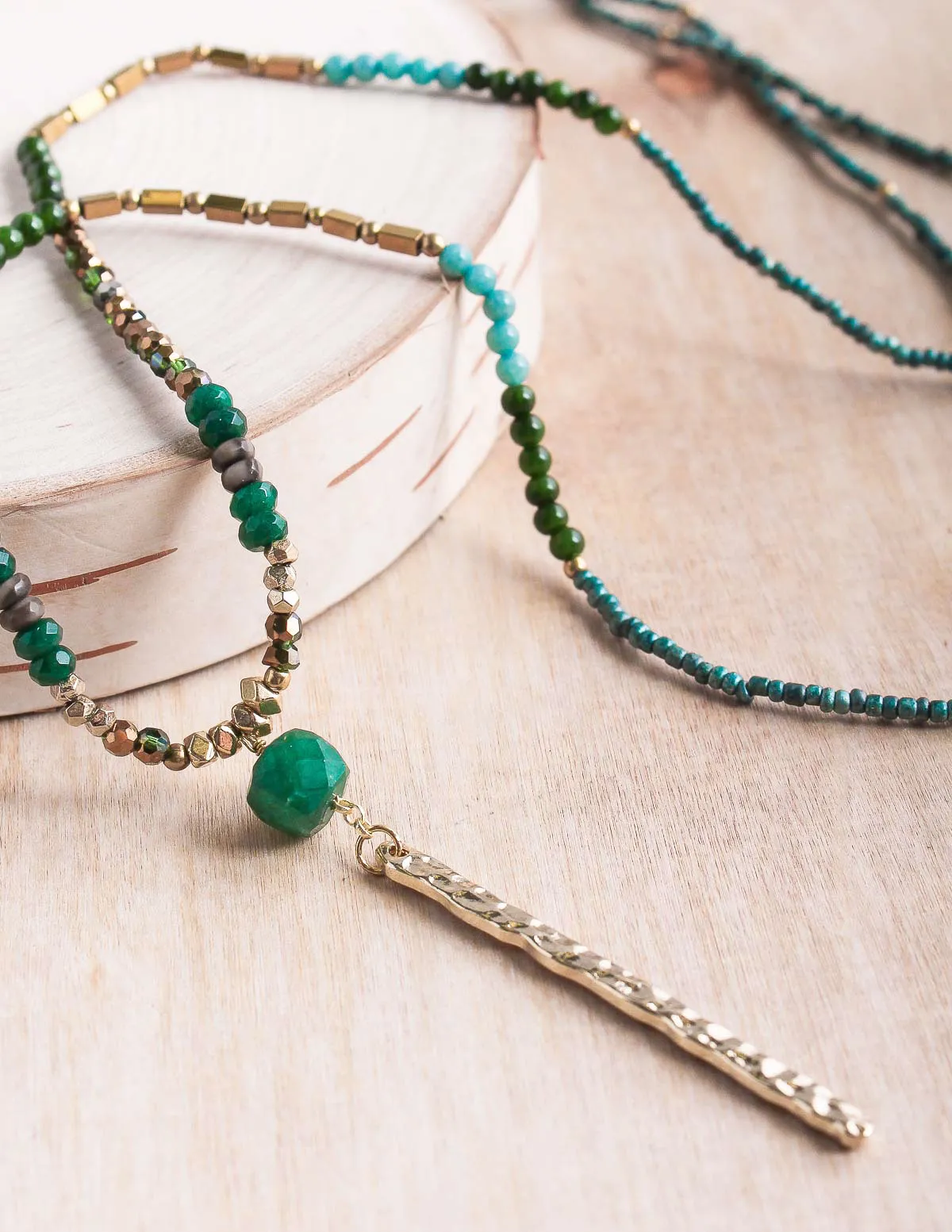 Thai Dainty Gold Bar Necklace