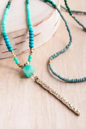 Thai Dainty Gold Bar Necklace