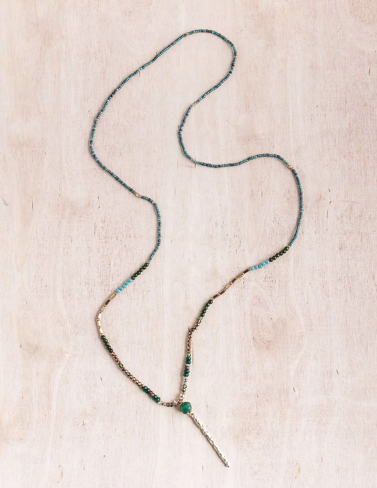 Thai Dainty Gold Bar Necklace