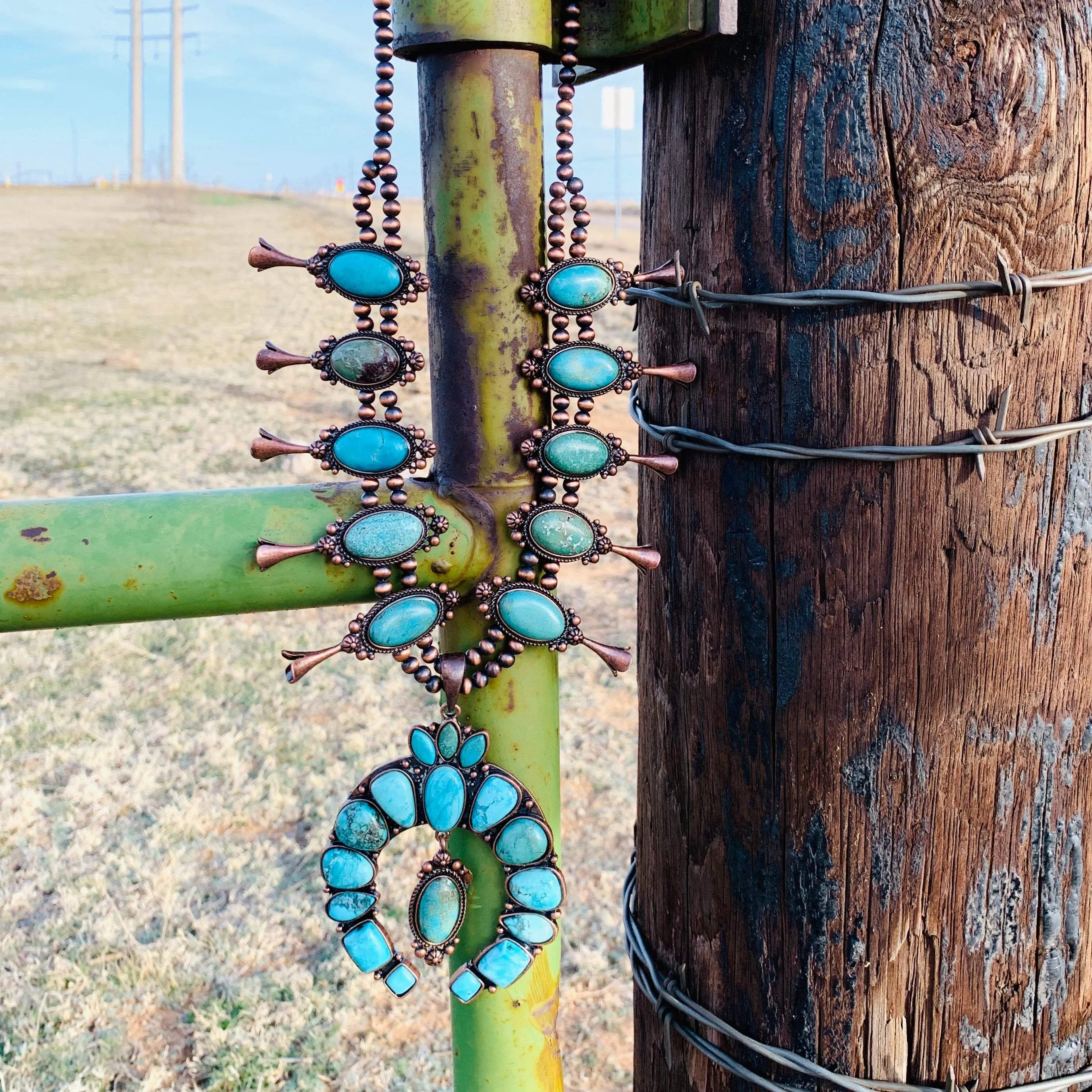 That Turquoise Squash Blossom Necklace