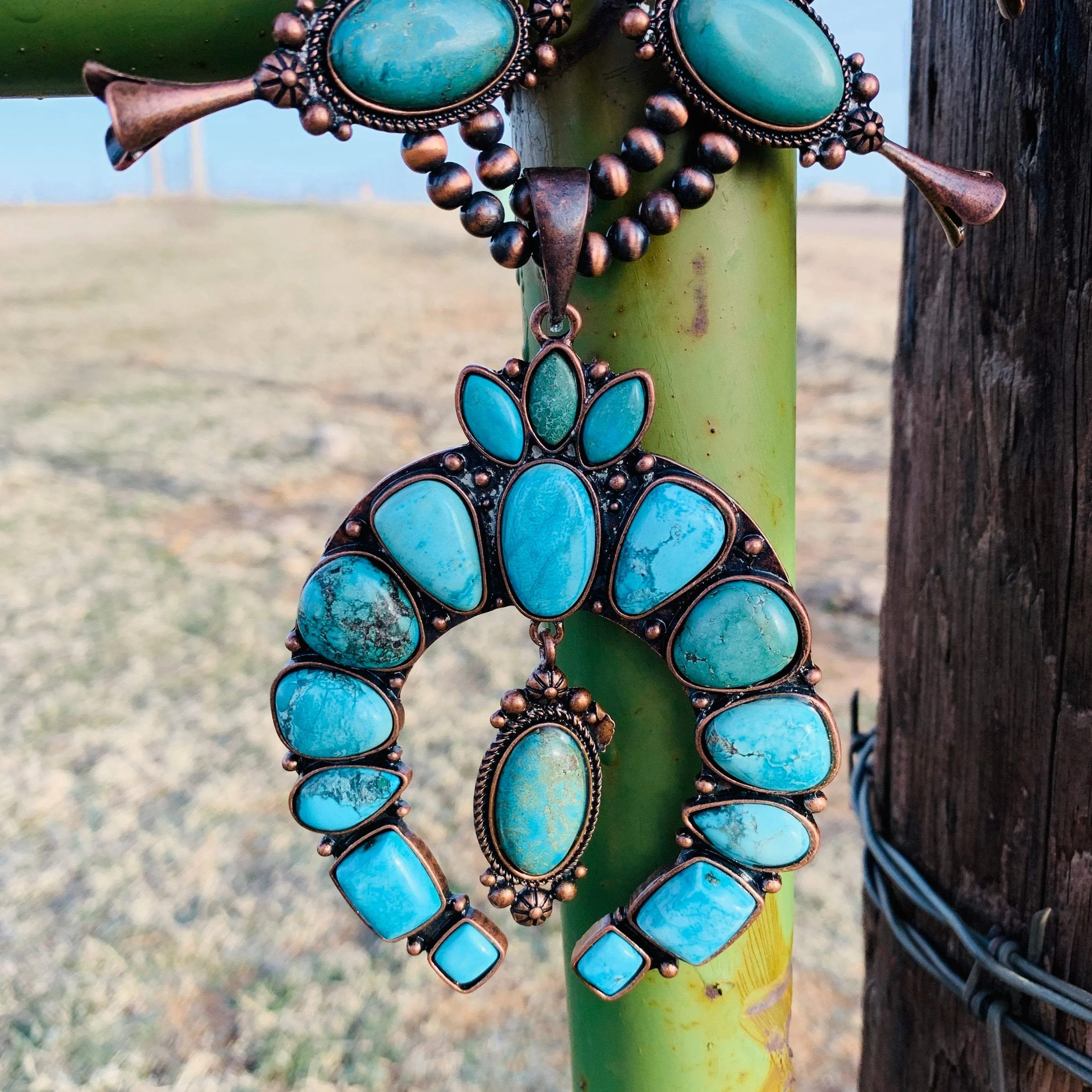 That Turquoise Squash Blossom Necklace