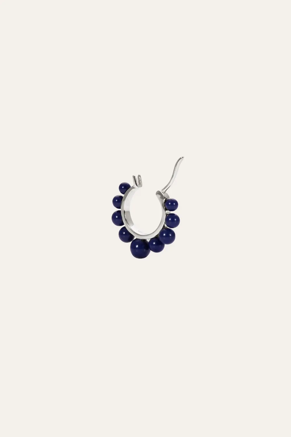 Tiara lapis sterling silver earring