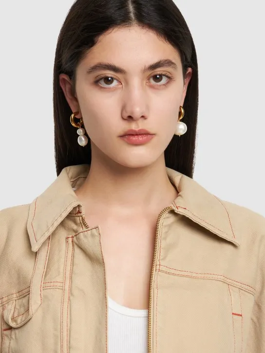 Timeless Pearly   Mismatched pearl earrings 
