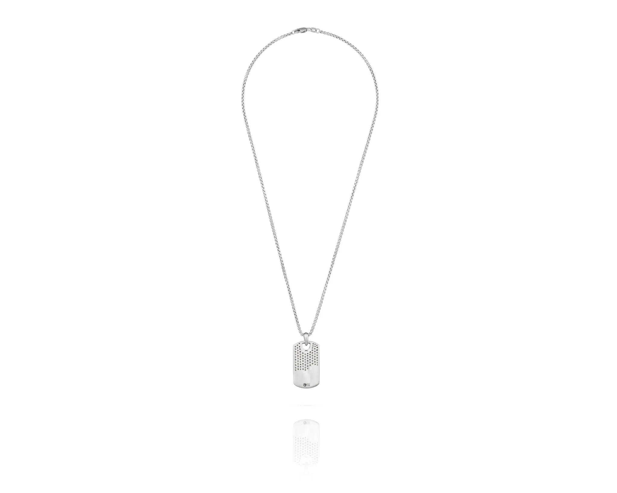 Trojan Dog Tag Necklace | Diamond