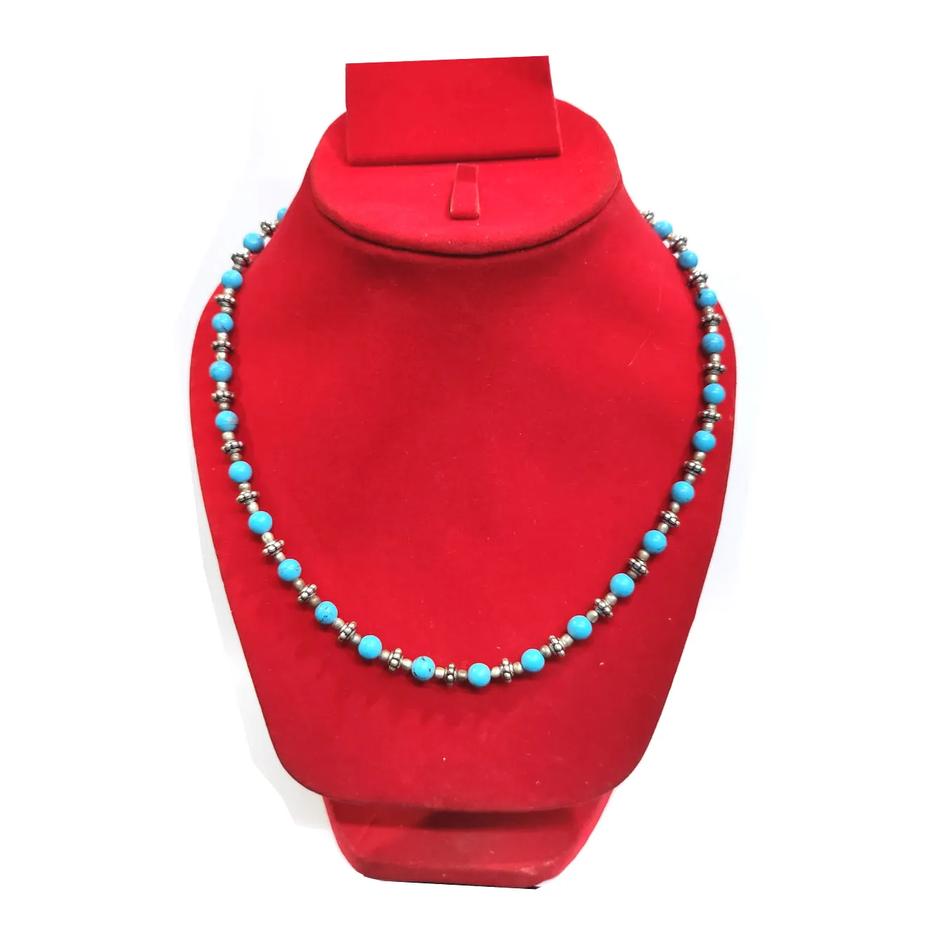 Turquoise Necklace Natural Crystal Stone AAA Quality Beads with Special Beads Fashion, Reiki Healing & Crystal Healing Jewellery