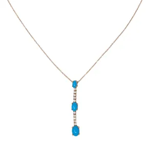 Turquoise Tonic & Rose Gold Necklace