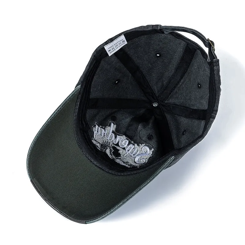 Unisex Cap Washed Cotton Superday Embroidery Baseball Cap Outdoor Casual Color Matching Hats For Women Men Shading Cap