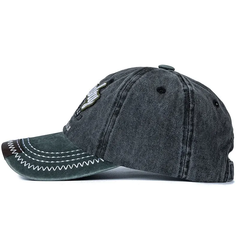 Unisex Cap Washed Cotton Superday Embroidery Baseball Cap Outdoor Casual Color Matching Hats For Women Men Shading Cap