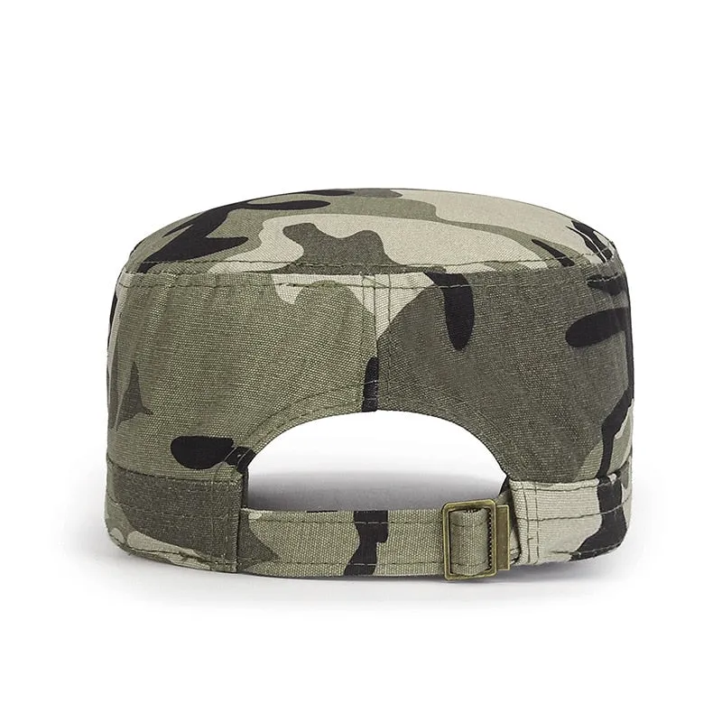 U.S. ARMY Cap Flat Top Military Hat Camouflage Cotton Tactical Cap Men's Baseball Caps Outdoor Snapback Hat Adult
