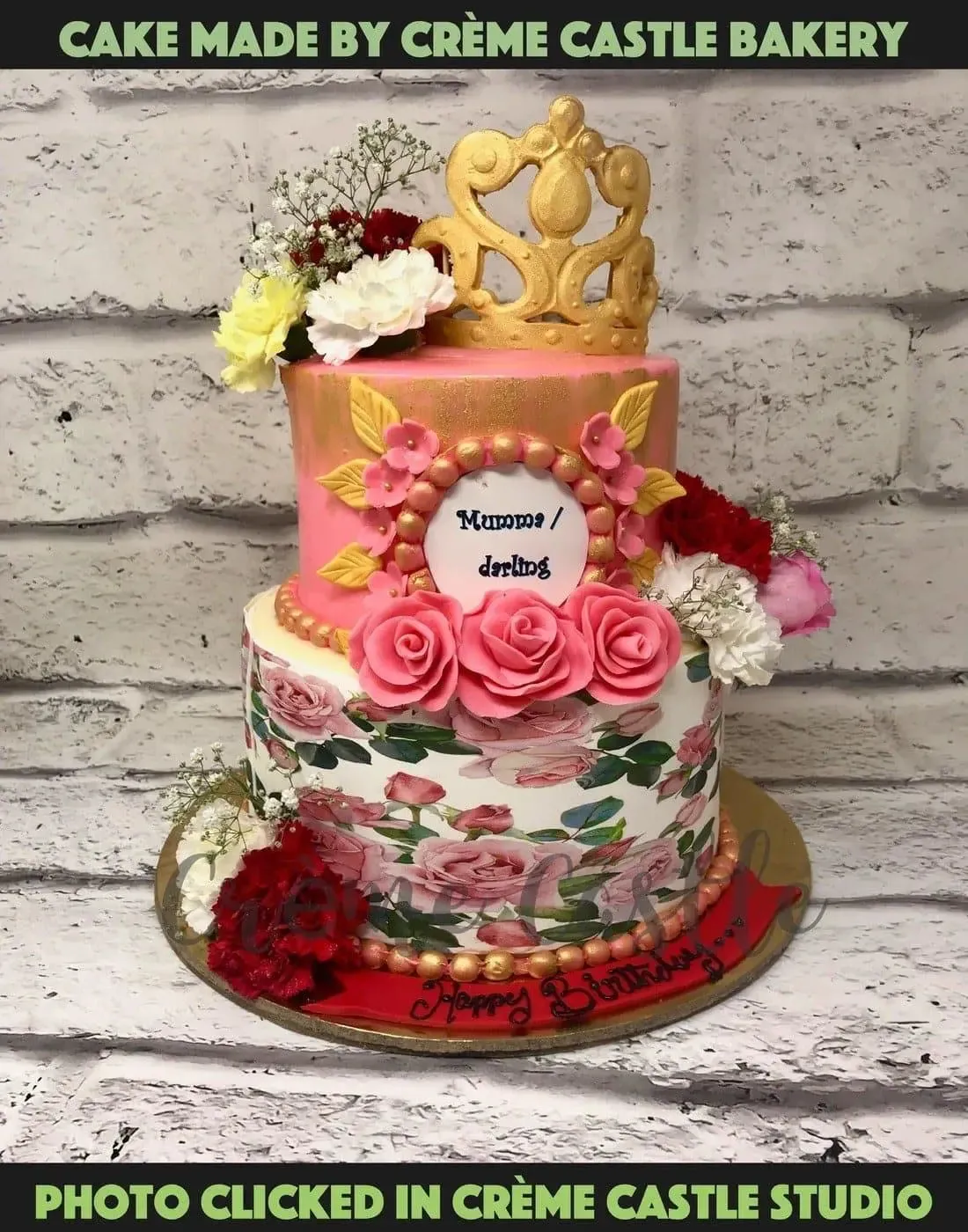 Vintage Tiara Design Cake