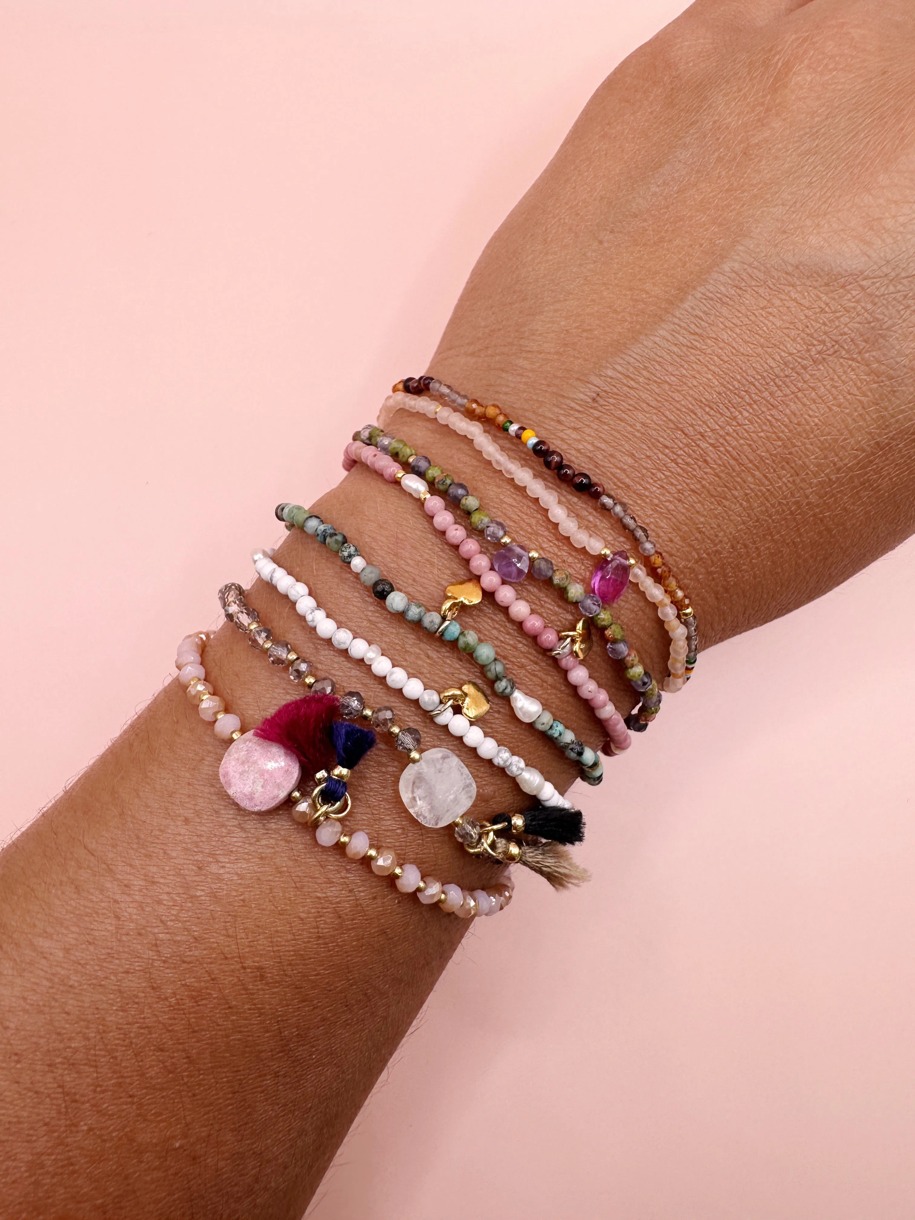 White   Pearl Beaded Bracelet