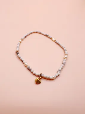 White   Pearl Beaded Bracelet