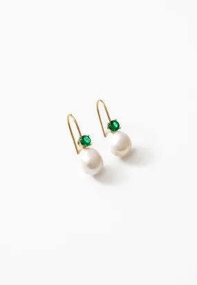 Wolf Circus Erin Earrings Gold Green