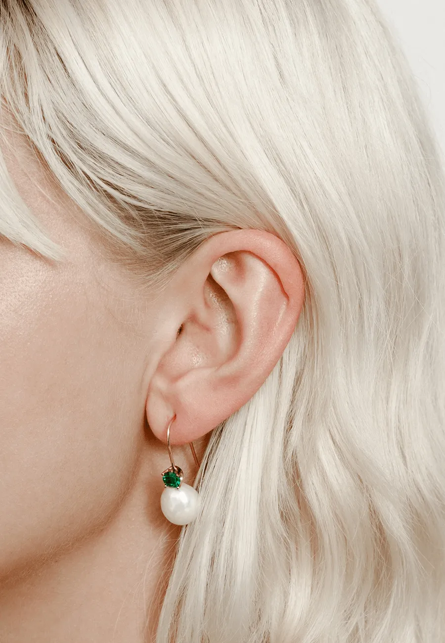 Wolf Circus Erin Earrings Gold Green