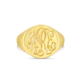 Yellow Gold Signet RIng